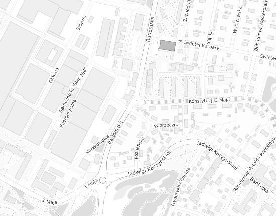 Mapa z adresem organizacji
