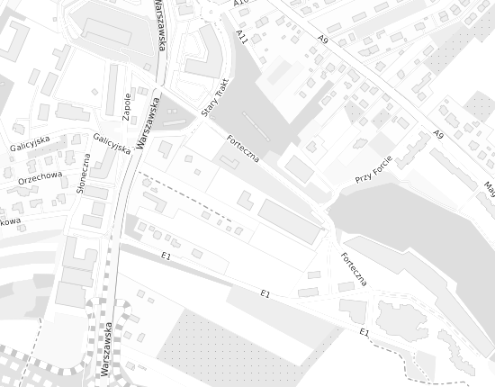 Mapa z adresem organizacji