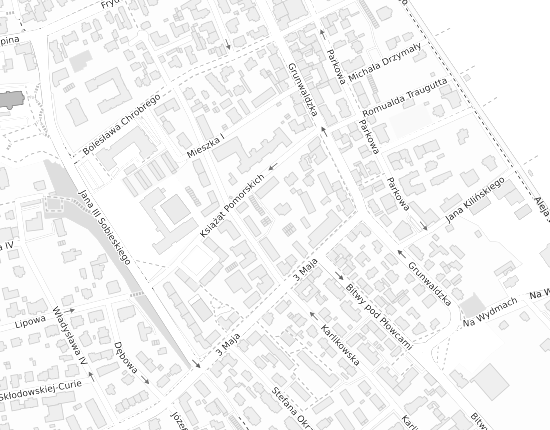 Mapa z adresem organizacji