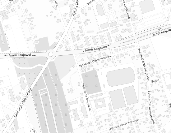 Mapa z adresem organizacji