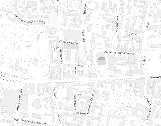 Mapa z adresem organizacji