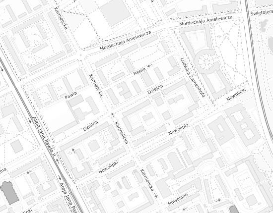 Mapa z adresem organizacji