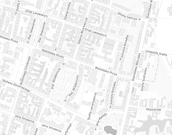 Mapa z adresem organizacji