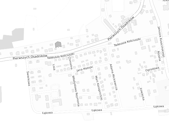 Mapa z adresem organizacji