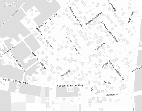 Mapa z adresem organizacji