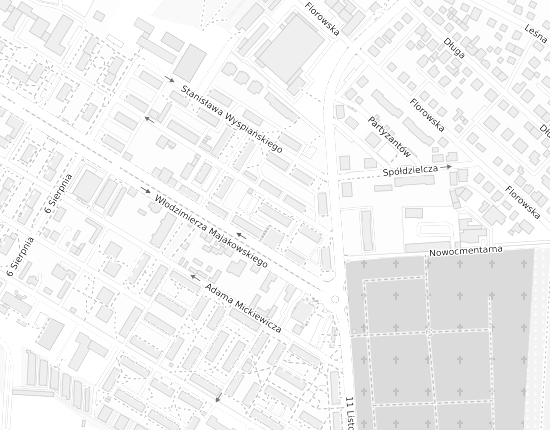 Mapa z adresem organizacji