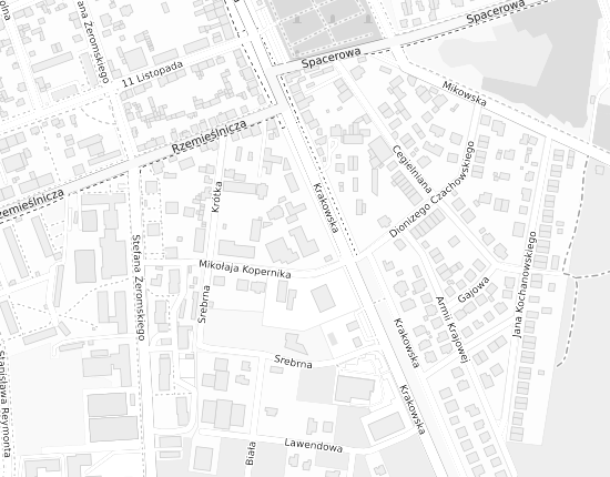 Mapa z adresem organizacji