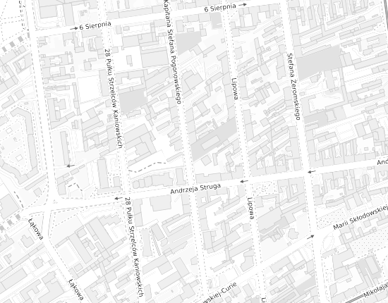 Mapa z adresem organizacji