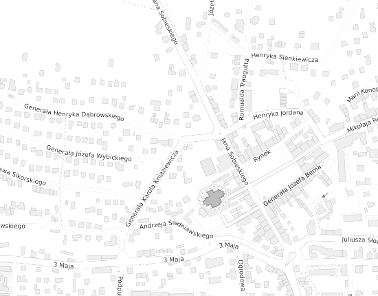 Mapa z adresem organizacji
