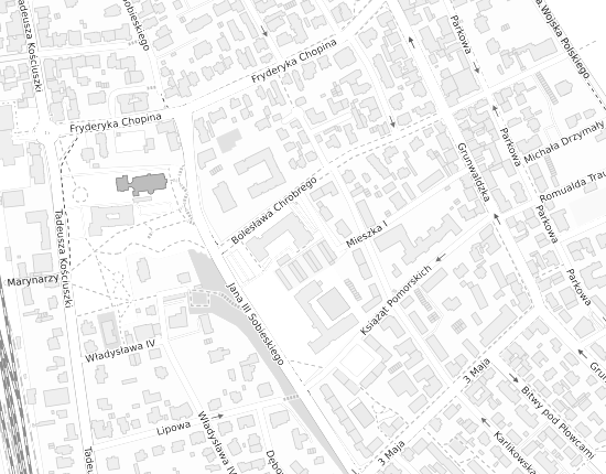 Mapa z adresem organizacji