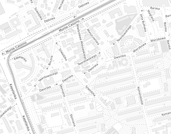 Mapa z adresem organizacji