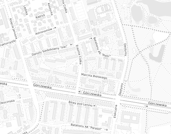 Mapa z adresem organizacji