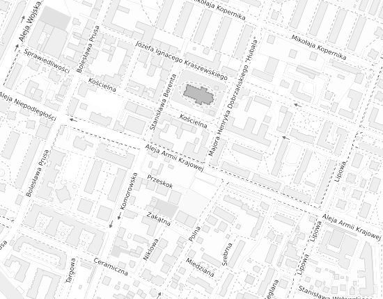 Mapa z adresem organizacji