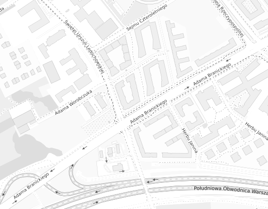 Mapa z adresem organizacji