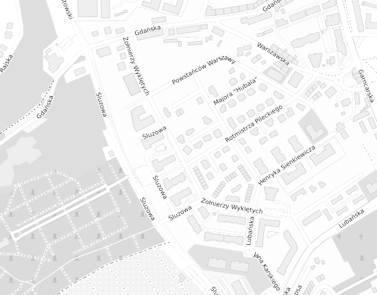 Mapa z adresem organizacji