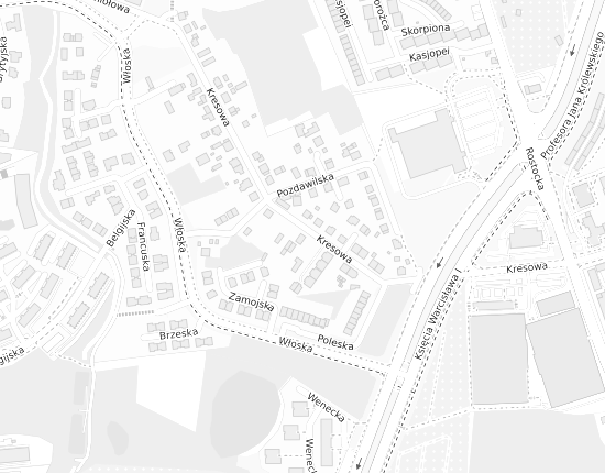 Mapa z adresem organizacji