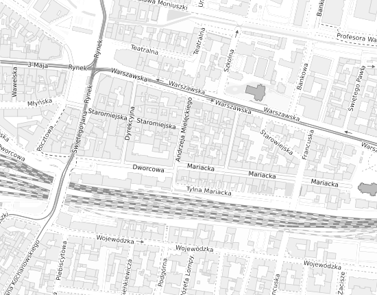 Mapa z adresem organizacji