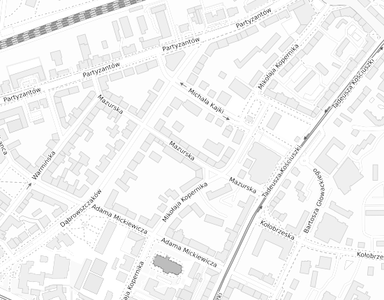 Mapa z adresem organizacji