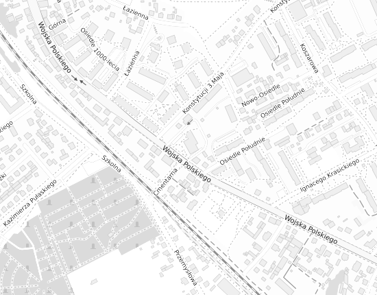 Mapa z adresem organizacji