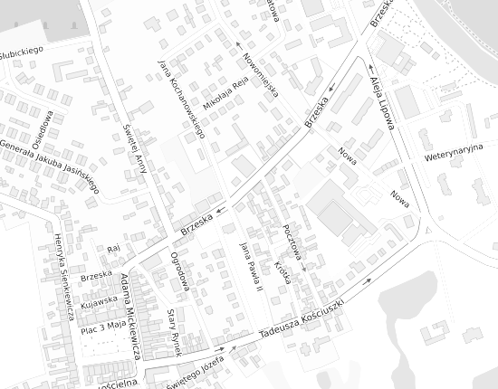 Mapa z adresem organizacji