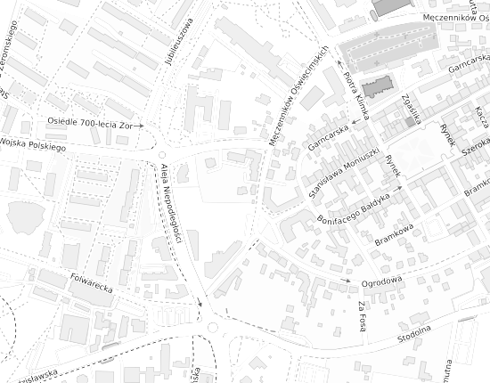 Mapa z adresem organizacji
