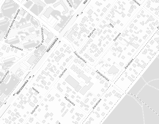 Mapa z adresem organizacji