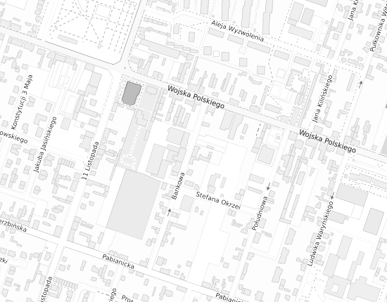 Mapa z adresem organizacji
