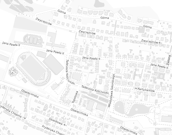 Mapa z adresem organizacji
