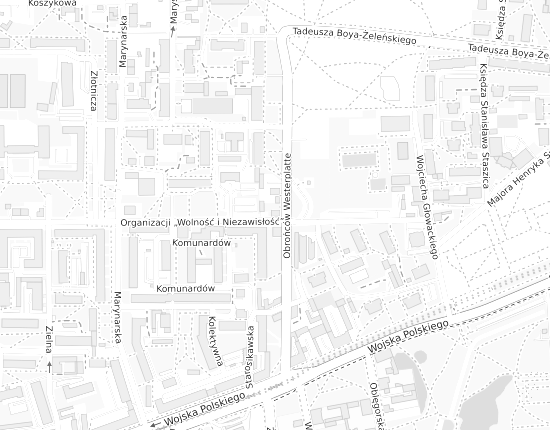 Mapa z adresem organizacji