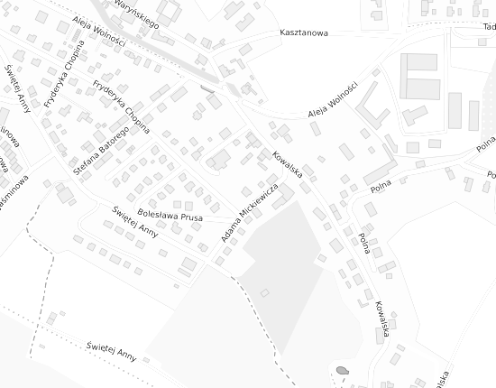 Mapa z adresem organizacji