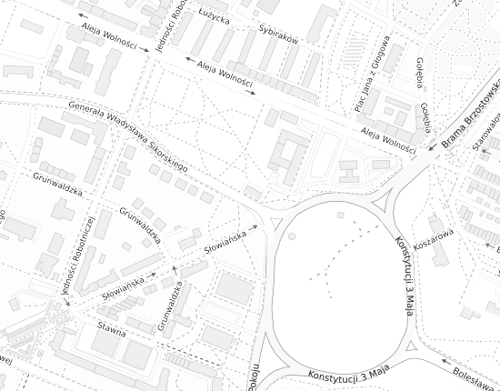 Mapa z adresem organizacji