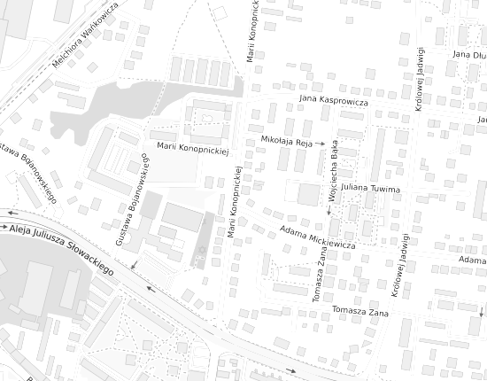 Mapa z adresem organizacji