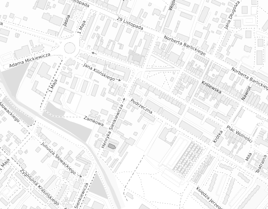 Mapa z adresem organizacji