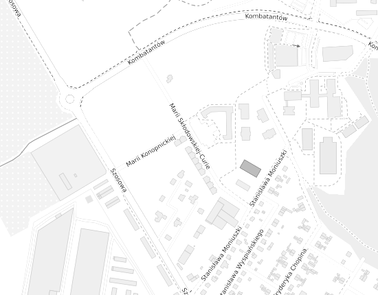 Mapa z adresem organizacji