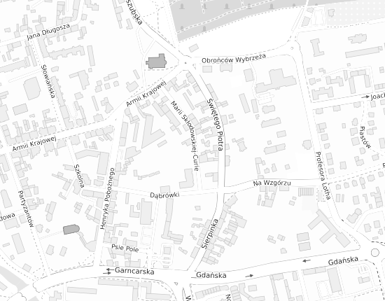 Mapa z adresem organizacji