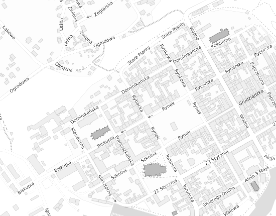 Mapa z adresem organizacji