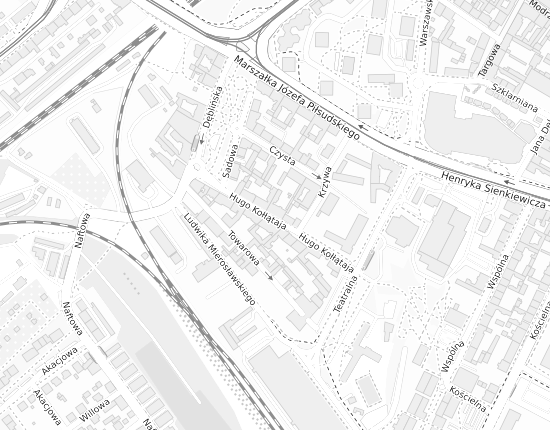 Mapa z adresem organizacji