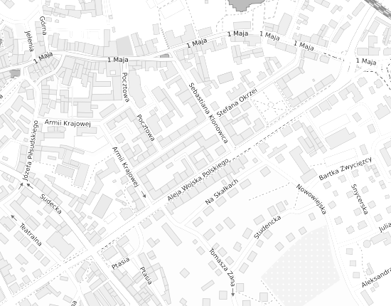 Mapa z adresem organizacji