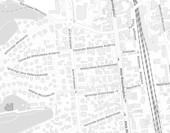Mapa z adresem organizacji