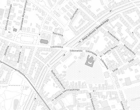Mapa z adresem organizacji