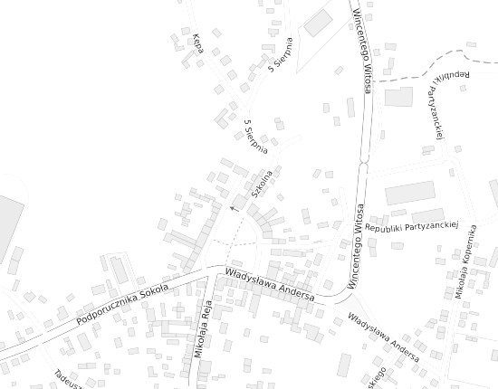 Mapa z adresem organizacji