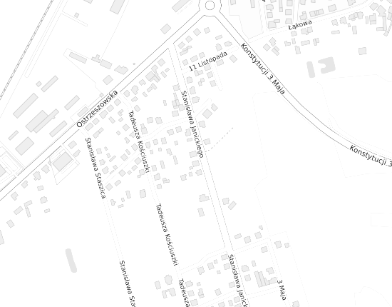 Mapa z adresem organizacji