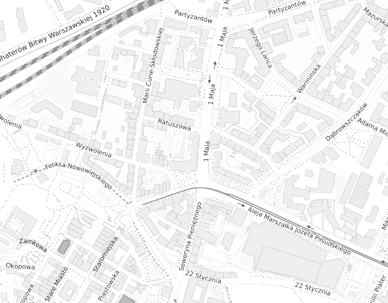 Mapa z adresem organizacji