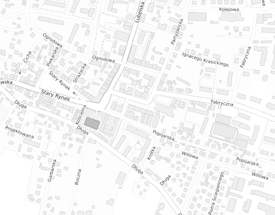 Mapa z adresem organizacji