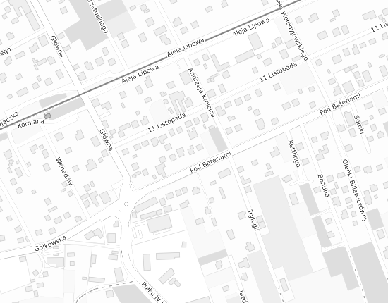 Mapa z adresem organizacji