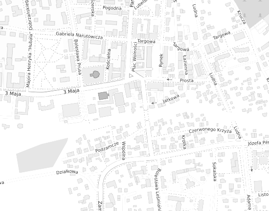 Mapa z adresem organizacji