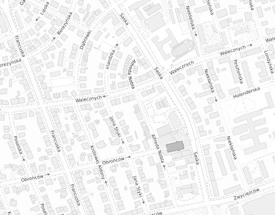 Mapa z adresem organizacji