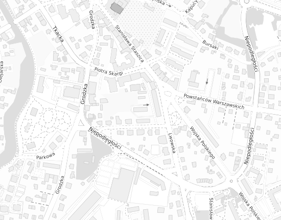 Mapa z adresem organizacji