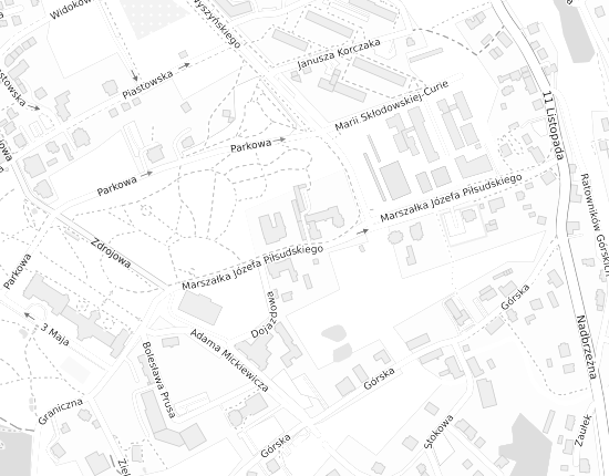 Mapa z adresem organizacji