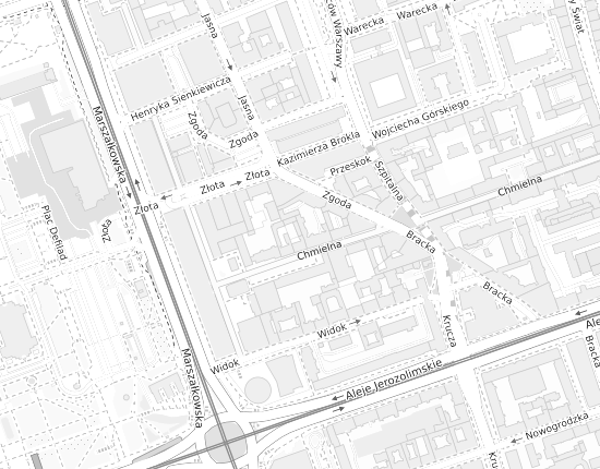 Mapa z adresem organizacji